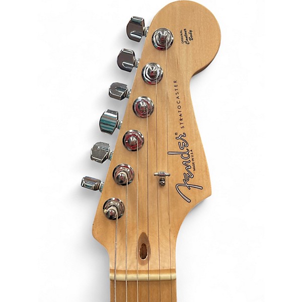 Used 2007 Fender VG Stratocaster Black and White Solid Body Electric Guitar