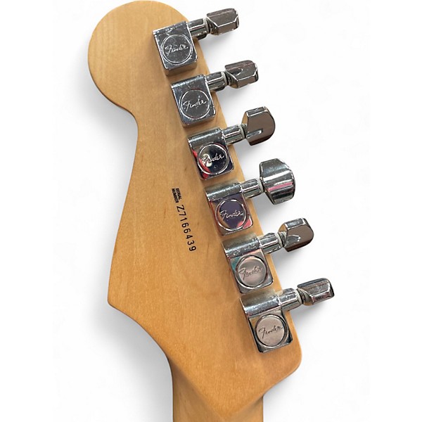 Used 2007 Fender VG Stratocaster Black and White Solid Body Electric Guitar