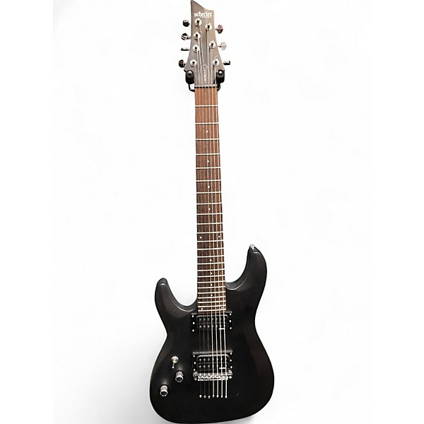 Used Schecter Guitar Research Diamond Series C7 Deluxe Flat Black Electric Guitar