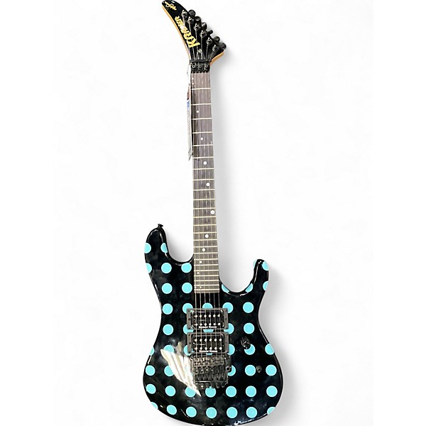Used Kramer nightswan polka dot blue Solid Body Electric Guitar