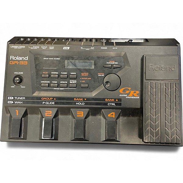Used Roland GR33 MIDI PEDALBOARD Pedal Board
