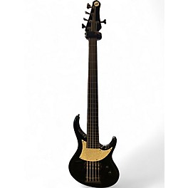 Used MTD Kingston 5 String Fretless Black Electric Bass Guitar