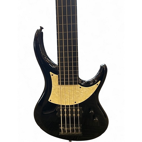 Used MTD Kingston 5 String Fretless Black Electric Bass Guitar