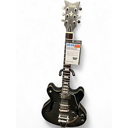 Used 2020s Schecter Guitar Research Corsair Custom Trans Black Hollow Body Electric Guitar