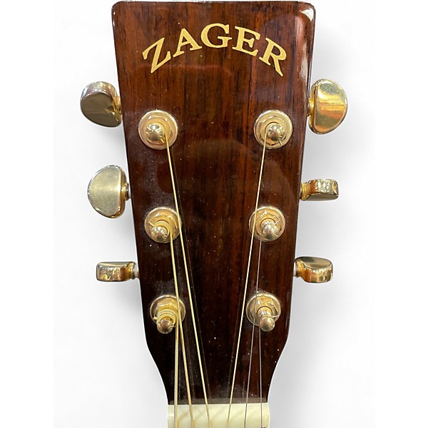 Used Zager ZAD-80 OM Natural Acoustic Guitar
