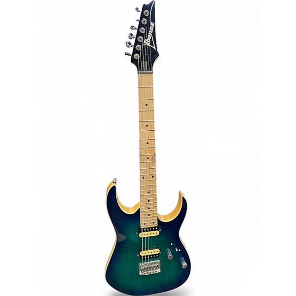Used Ibanez RG421AHM green Solid Body Electric Guitar,Specials : American Fashion Style Bags On Sale