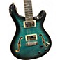 Used PRS SE HOLLOWBODY II PIEZO PEACOCK BLUE Solid Body Electric Guitar