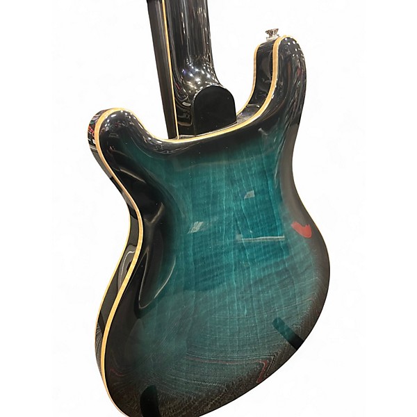 Used PRS SE HOLLOWBODY II PIEZO PEACOCK BLUE Solid Body Electric Guitar