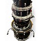 Used Taye Drums 4 Piece Studio Maple 4 Piece Black Drum Kit