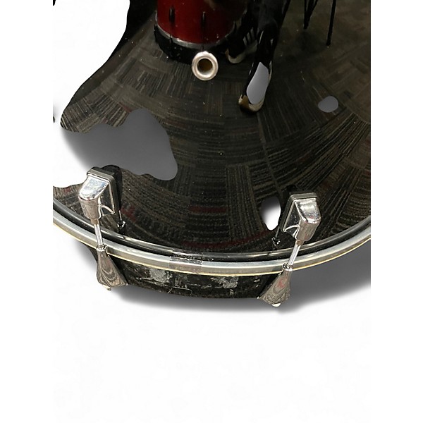 Used Taye Drums 4 Piece Studio Maple 4 Piece Black Drum Kit