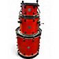 Used SJC Drums 3 Piece 3 Piece Custom Black and Red Drum Kit thumbnail