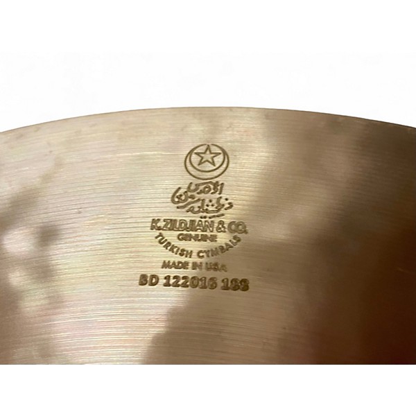 Used Zildjian 16in K Sweet Crash Cymbal