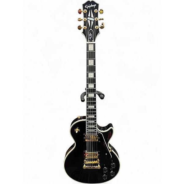 Used Epiphone Les Paul Custom Black Solid Body Electric Guitar
