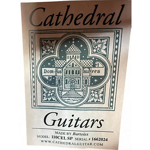 Used Cathedral Guitars 110 CEL  Natural Classical Acoustic Guitar