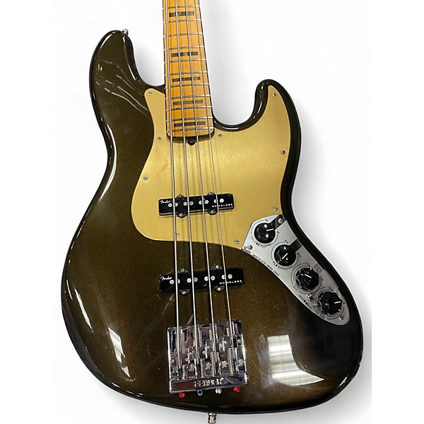Used 2024 Fender American Ultra Jazz Bass TEXAS TEA Electric Bass Guitar