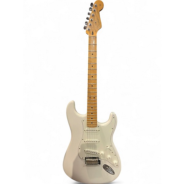 Used 2018 Fender Player Stratocaster White Solid Body Electric Guitar