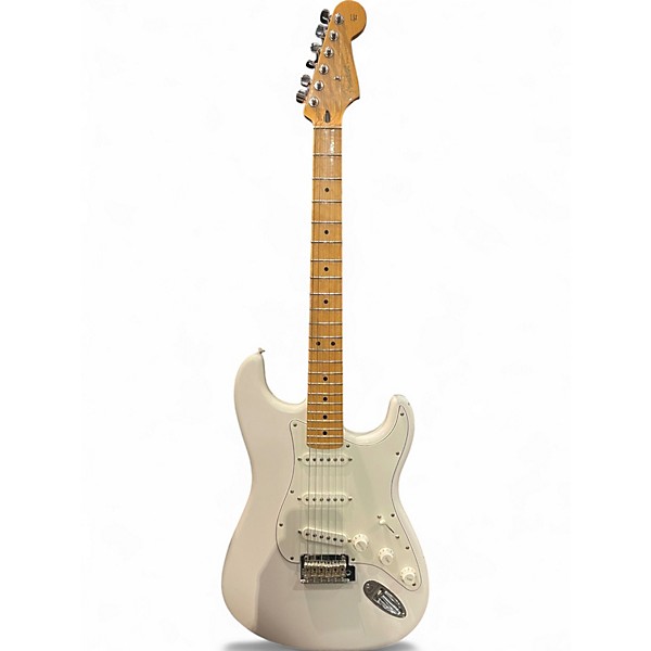 Used 2018 Fender Player Stratocaster White Solid Body Electric Guitar