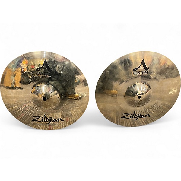 Used Zildjian 14in A Custom Hi Hat Pair Cymbal,Specials : American Fashion Style Bags On Sale