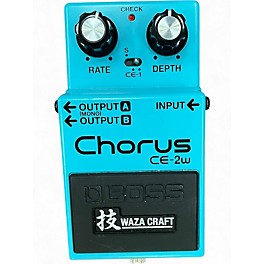 Used BOSS CE2W Waza Craft Chorus Effect Pedal