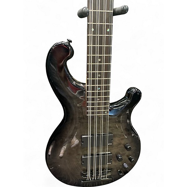 Used Dean Rhapsody 12 12-String Flamed Grayburst Electric Bass Guitar
