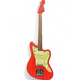 Vintage 1964 Fender Jazzmaster Fiesta Red Refin Solid Body Electric Guitar
