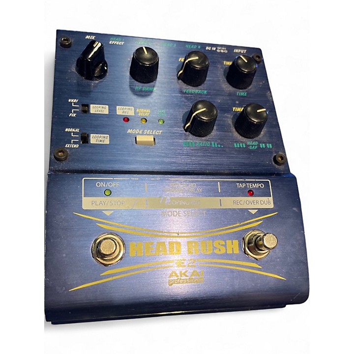 Used Akai Professional E2 Headrush Delay/Looper Effect Pedal
