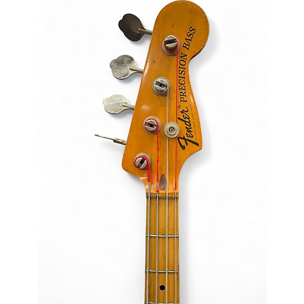 Vintage 1973 Fender Precision Bass 3 Color Sunburst Electric Bass Guitar