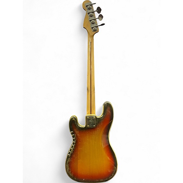 Vintage 1973 Fender Precision Bass 3 Color Sunburst Electric Bass Guitar