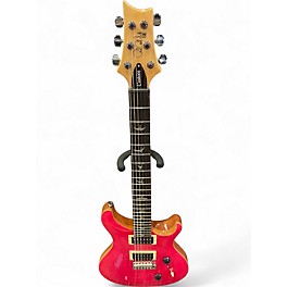 Used 2020s PRS SE Custom 24 Pink Solid Body Electric Guitar