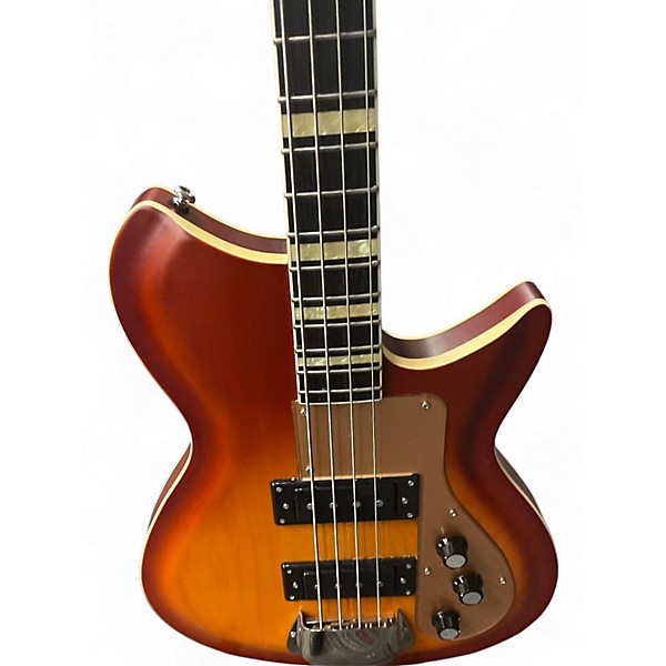 Used Novo Rivolita Cherry Sunburst Electric Bass Guitar