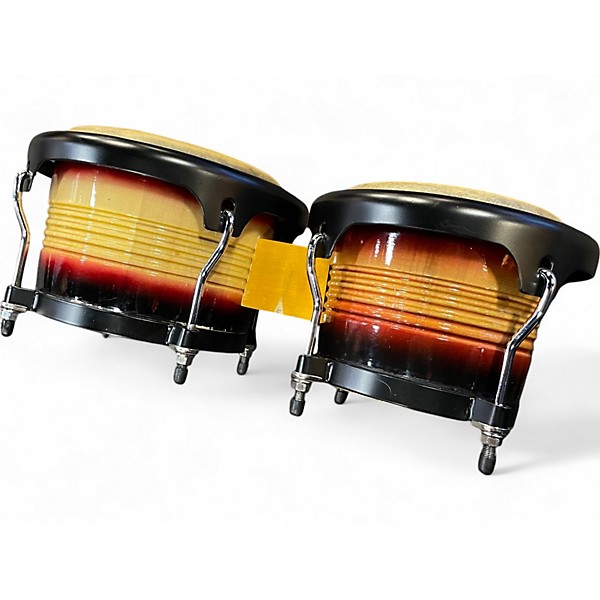 Used Bahamut 7in bongos 2 Color Sunburst Drum