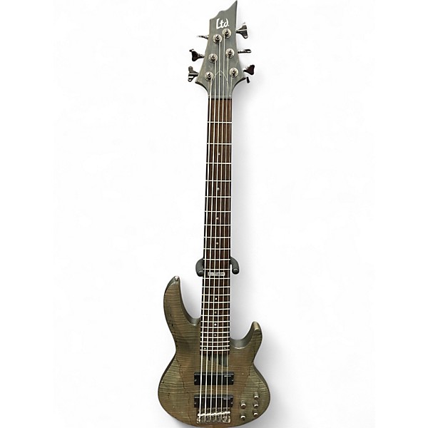 Used ESP LTD B206SM 6 String Green Electric Bass Guitar,Specials : American Fashion Style Bags On Sale