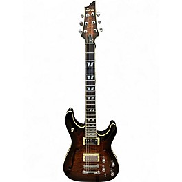Used Schecter Guitar Research C-1 E/A Tobacco Burst Hollow Body Electric Guitar
