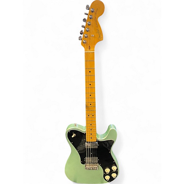 Used Fender AMERICAN PROFESSIONAL II TELECASTER DELUXE Surf Green Solid Body Electric Guitar,Specials : American Fashion Style Bags On Sale