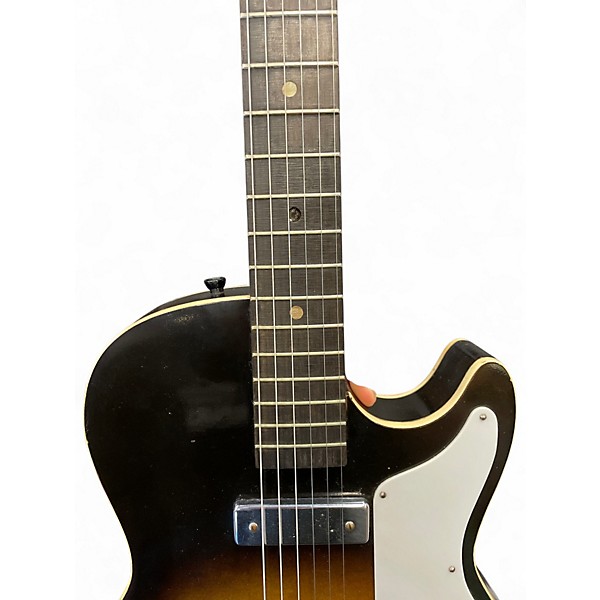 Vintage 1960s Harmony H45 Stratotone 2 Color Sunburst Hollow Body Electric Guitar