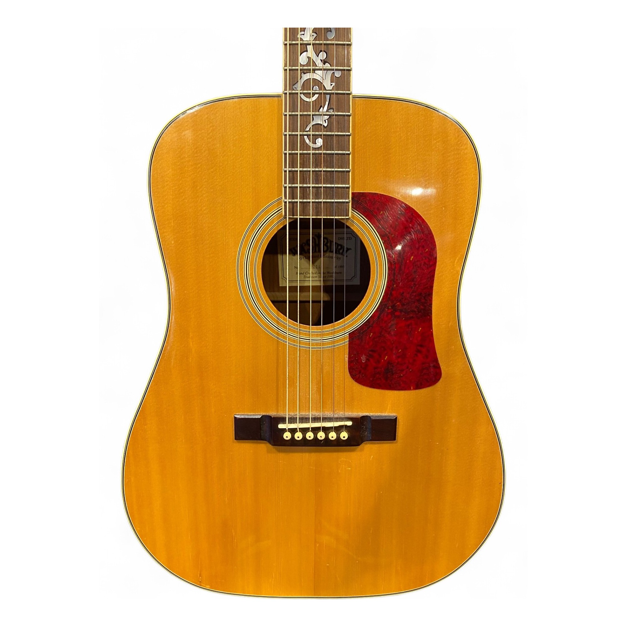 Used 1995 Washburn D95 LDT Natural Acoustic Guitar Natural