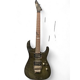 Used Ltd M-100FM Trans Green Solid Body Electric Guitar