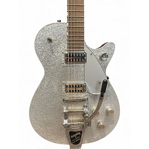 Used Gretsch Guitars G6129 PLAYERS EDITION DUO JET Silver Sparkle Solid Body Electric Guitar
