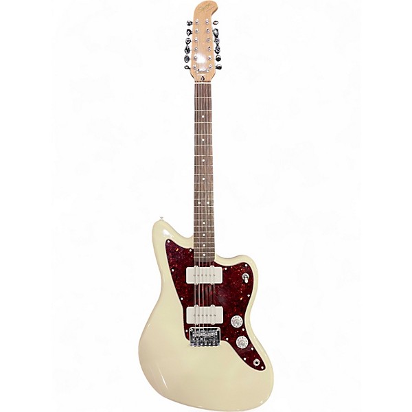 Used Squier JAZZMASTER 12 STRING Antique White Solid Body Electric Guitar,Specials : American Fashion Style Bags On Sale