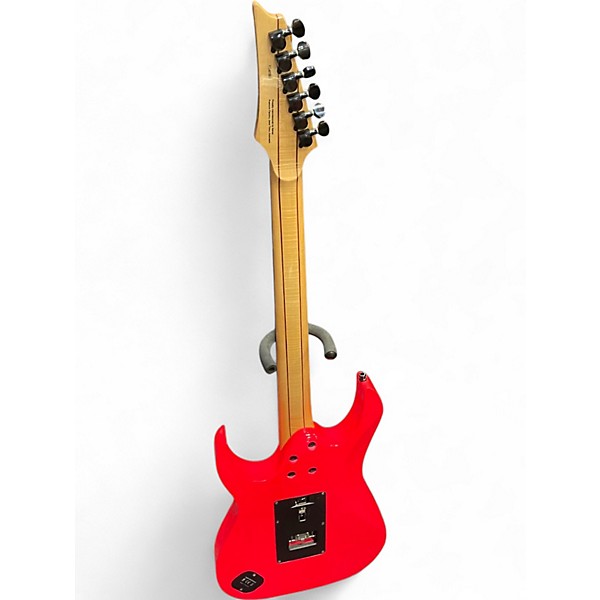 Used Ibanez RG1XXV RG 25th Anniversary Fluorescent Pink Solid Body Electric Guitar