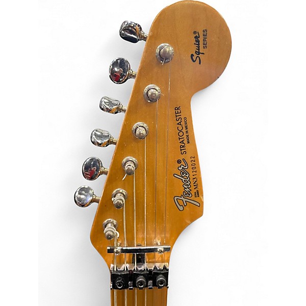 Used Fender Floyd Rose Standard Stratocaster Black Solid Body Electric Guitar