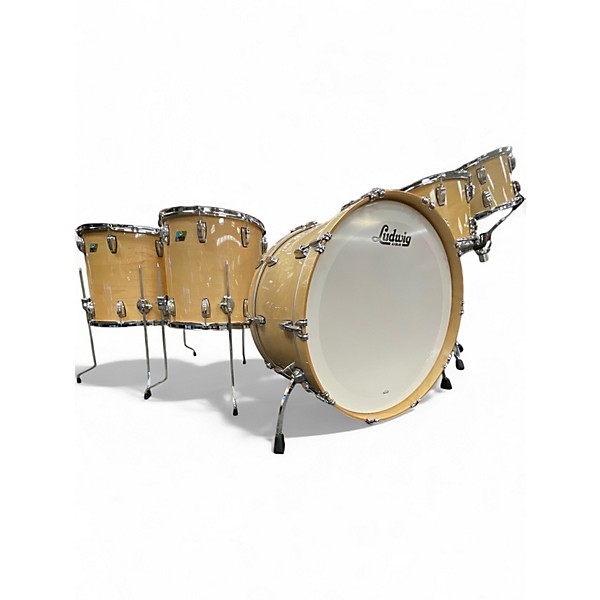 Used Ludwig 5 Piece Ludwig Legacy Maple Zep 5 Piece Natural Maple Drum Kit