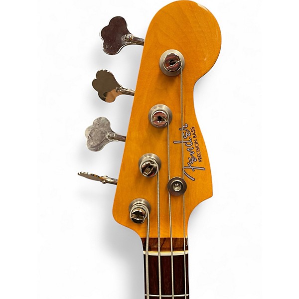 Used Fender American Vintage Reissue 3 Tone Sunburst Electric Bass Guitar