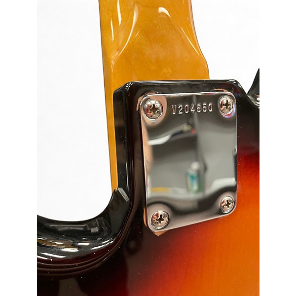 Used Fender American Vintage Reissue 3 Tone Sunburst Electric Bass Guitar