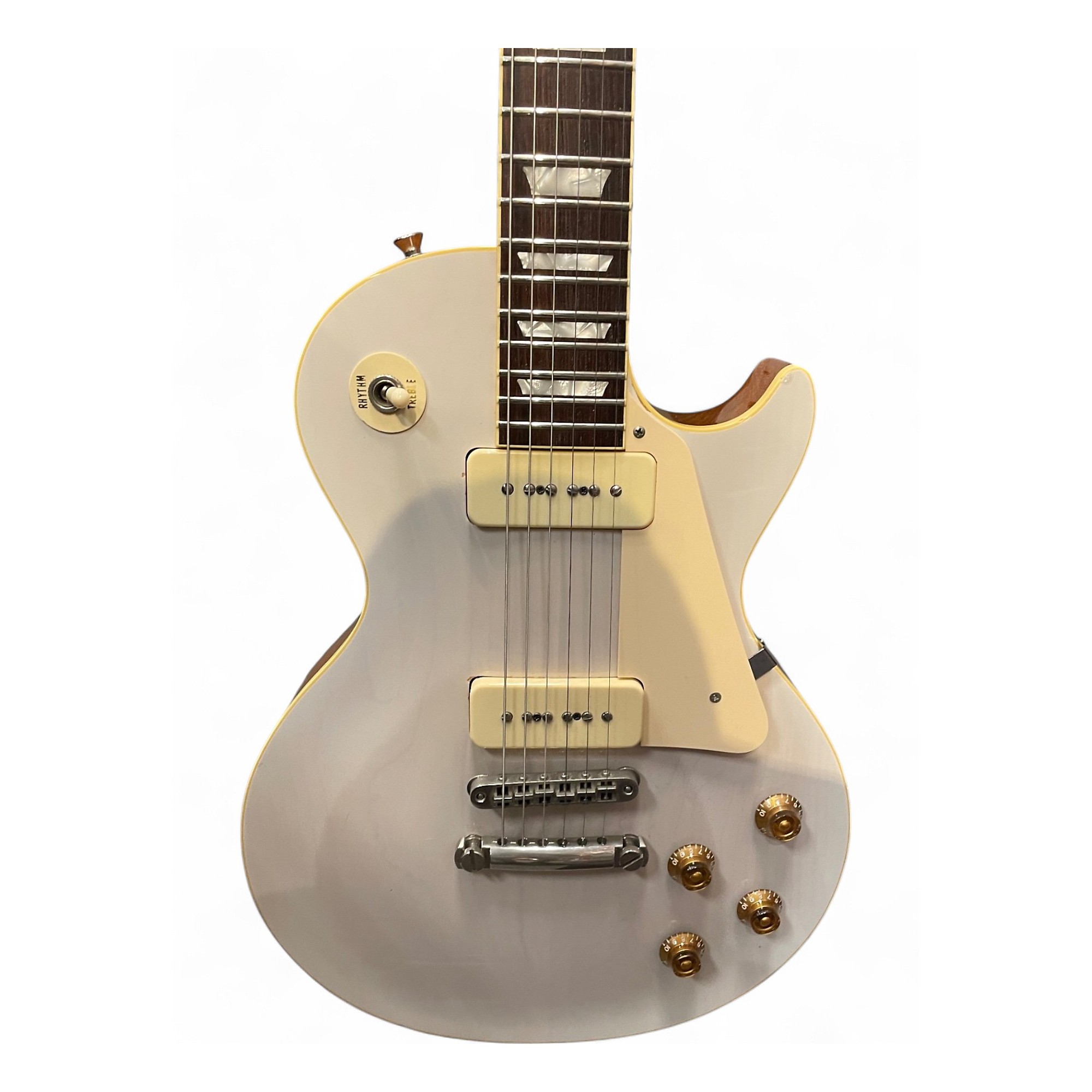 Used 2014 ESP Navigator Les Paul Standard P-90 Vintage White
