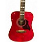 Used Epiphone Hummingbird Artist Wine Red Acoustic Guitar