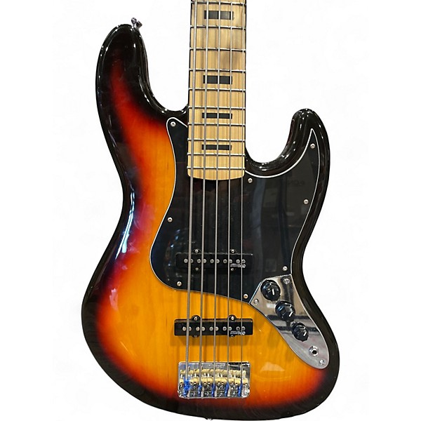 Used Vintage VJ75 Jazz Bass 3 Color Sunburst Electric Bass Guitar