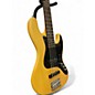 Used Schecter Guitar Research J5 Yellow Electric Bass Guitar
