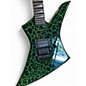 Used Jackson Brandon ellis Green Crackle Solid Body Electric Guitar