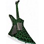 Used Jackson Brandon ellis Green Crackle Solid Body Electric Guitar